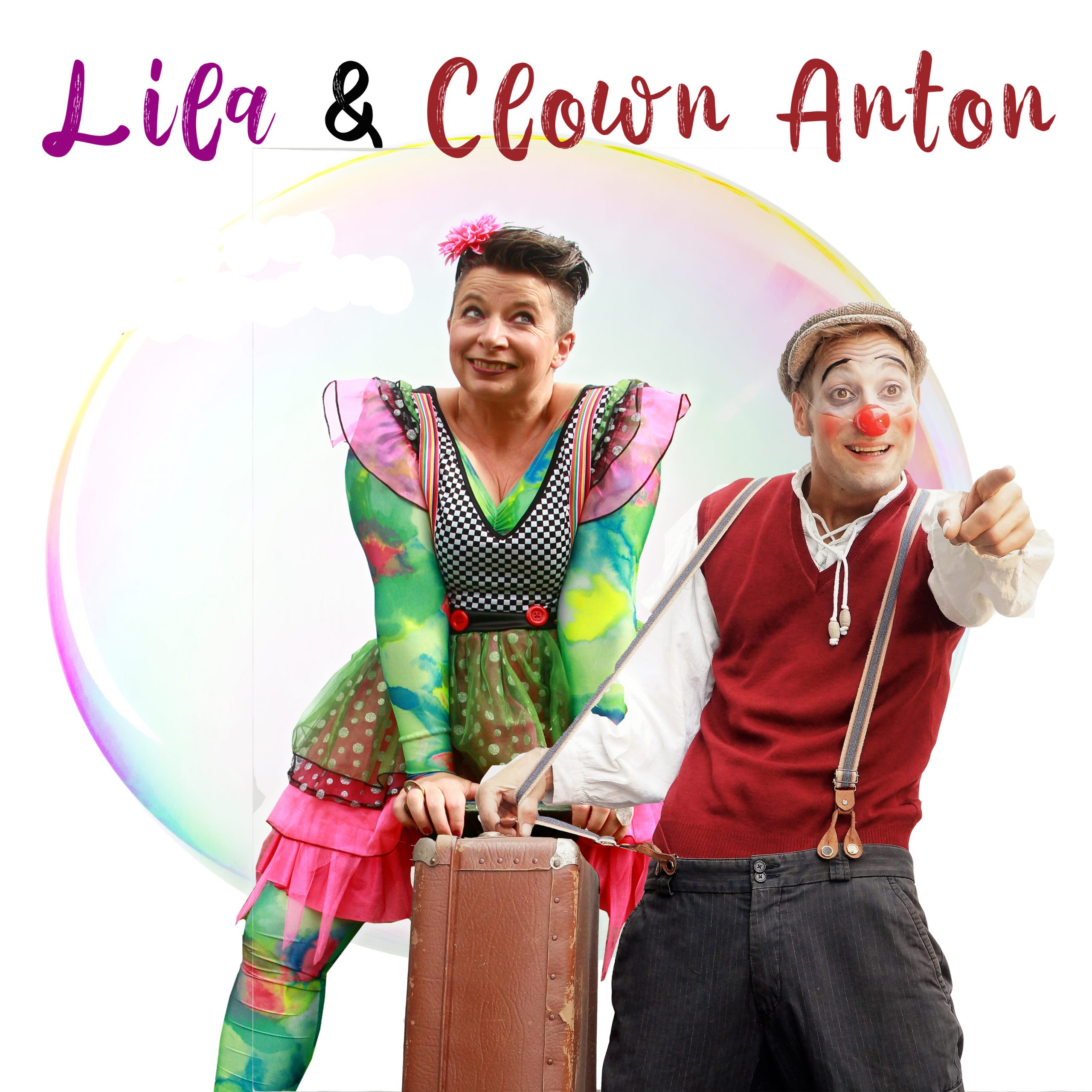 Lila & Clown Anton Bild